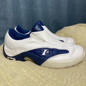Reebok Allen Iverson The Answer IV Low Sneakers White Royal Blue Men's Size 7